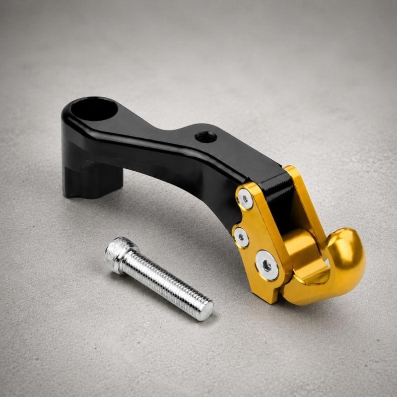 Curved Motorcycle Carry Hook for Shopping and Personal Bags, Accessory Mount Design with Included Mounting Screw Pack