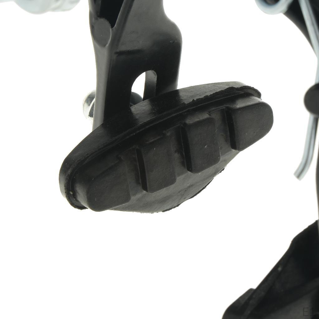 Etrier din aluminiu Axa față, neagră, așa cum este descris