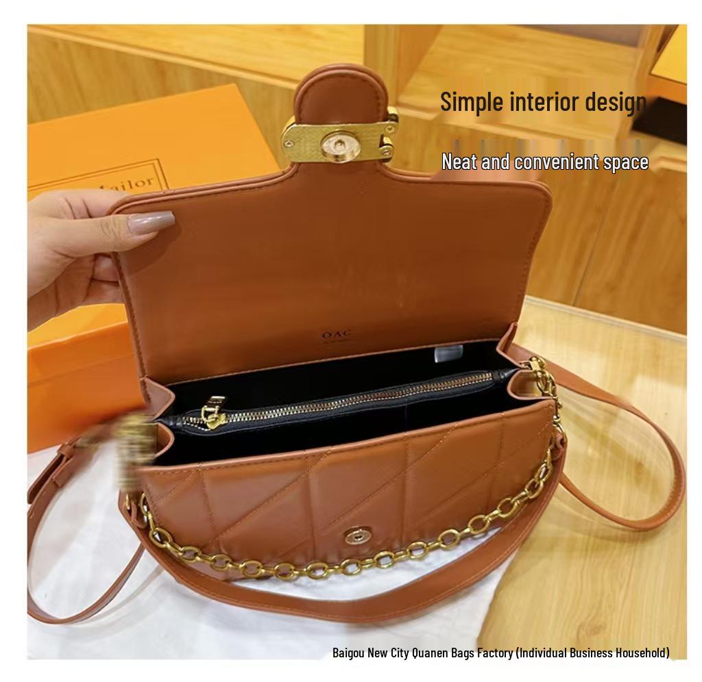 2025 Stylová lesklá taška přes rameno: Všestranná evropská a americká móda pro ženy