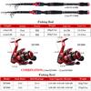 Telescopic Spinning Fishing Rod and Reel Combos Carbon Fiber 1.8m-2.4m with  Fishing Reel Set