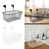 Über Schranktür Organizer Korb Multifunktionale Drahtaufbewahrungsbehälter Gitter-Aufbewahrungskörbe mit Haken für Wohnheim an einem Geländer