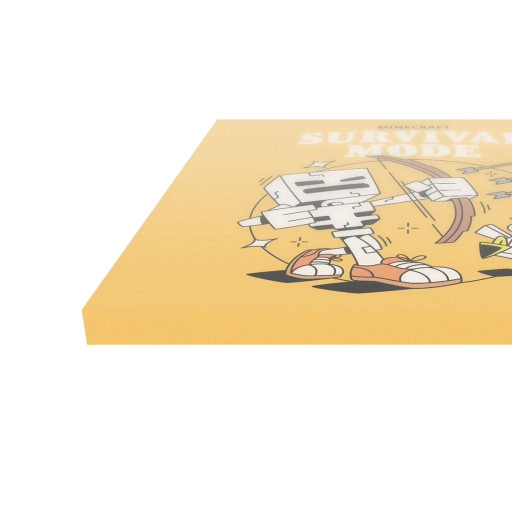 Minecraft Überlebensmodus Gerahmter Leinwanddruck