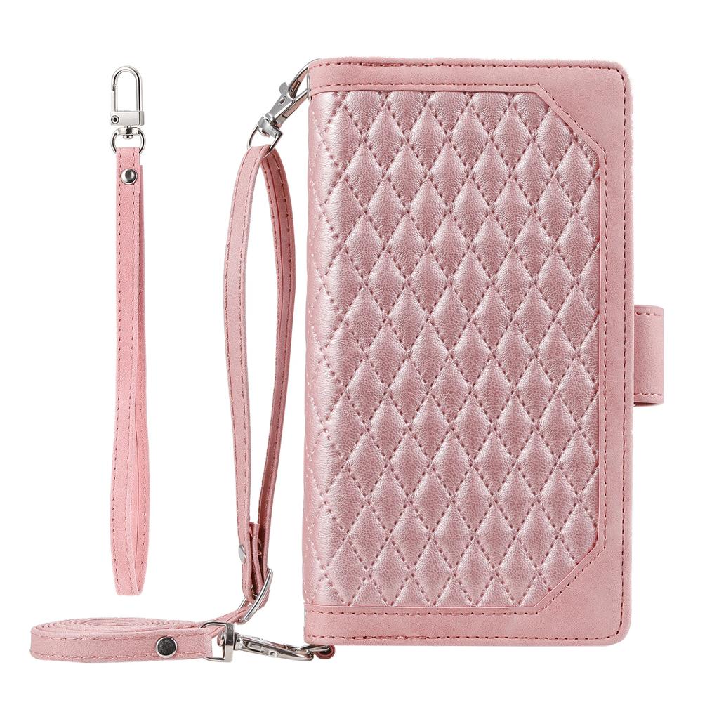 Crossbody Flip Zipper Wallet Leather Phone Case for XiaoMi RedMi Note 14 Pro Plus 14C 13 14C 12 12T 13T Poco X7Pro Lanyard Cover