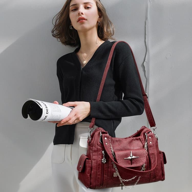 Women's Large Capacity Handheld Shoulder Crossbody Bag