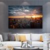 New York City Sunset View Leinwandgemälde an der Wand Kunstposter und Drucke Cuadros Skline of Manhattan Wall Pictures Home