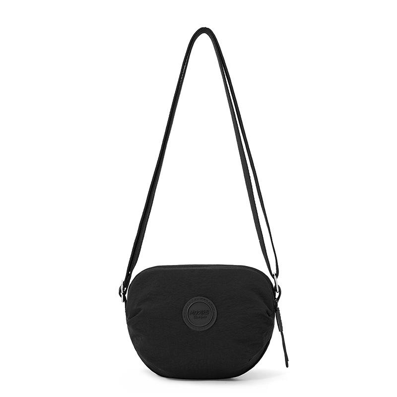 

Водоотталкивающая нейлоновая сумка Женская легкая наплечная сумка Большой вместимости Сумка кроссбоди чёрный