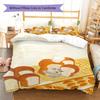 Bread Thief Pattern Bedding,Quilt Set Quilt Cover Pillowcase Home Birthday Gift (1 * duvet cover + 2 * pillowcase, without core)
