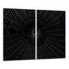 Glas-Schneidebrett 2x 30x52 Schwarz