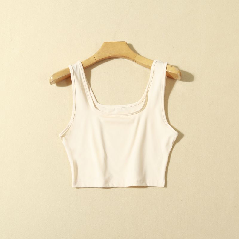 

Экспорт Летняя женская одежда Модный стиль Короткий Высокая эластичность Спортивный жилет для йоги Облегающий Внутренняя одежда Сладкие и пикантные Повседневные топы Apricot S