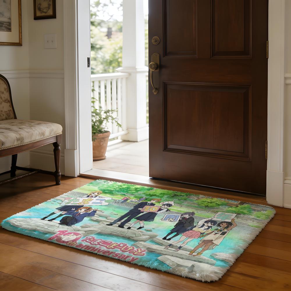 HHoshino Ai Fußmatte Weiche Flanell-Absorptionsmatte Rutschfester Teppich Zuhause Schlafzimmer Badezimmer