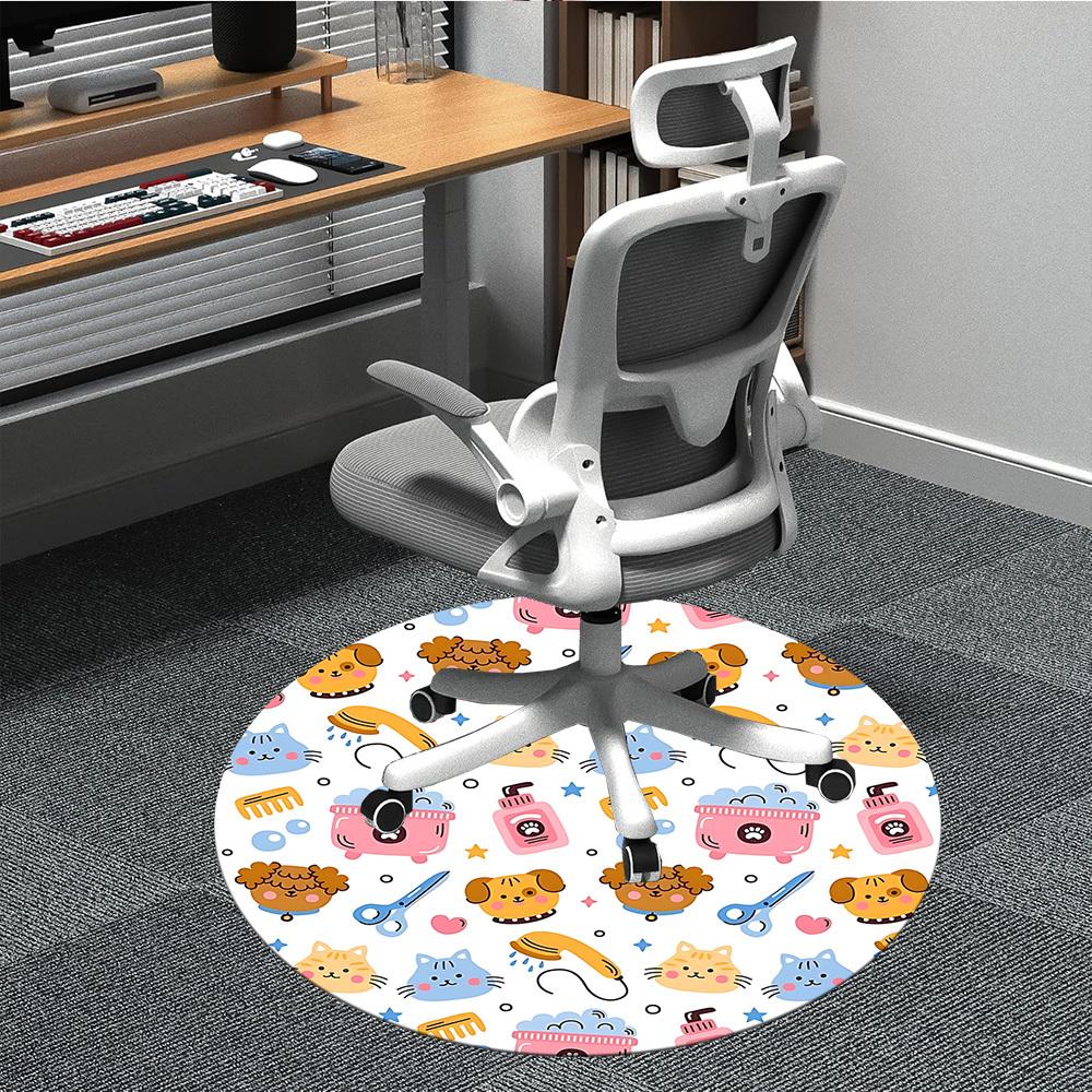 

1pc Pet Grooming Chair Carpet for Office, Non-slip, Soft and Durable Office Rug for Decoration, Perfect for Office yy251229190 80cm by 80cm