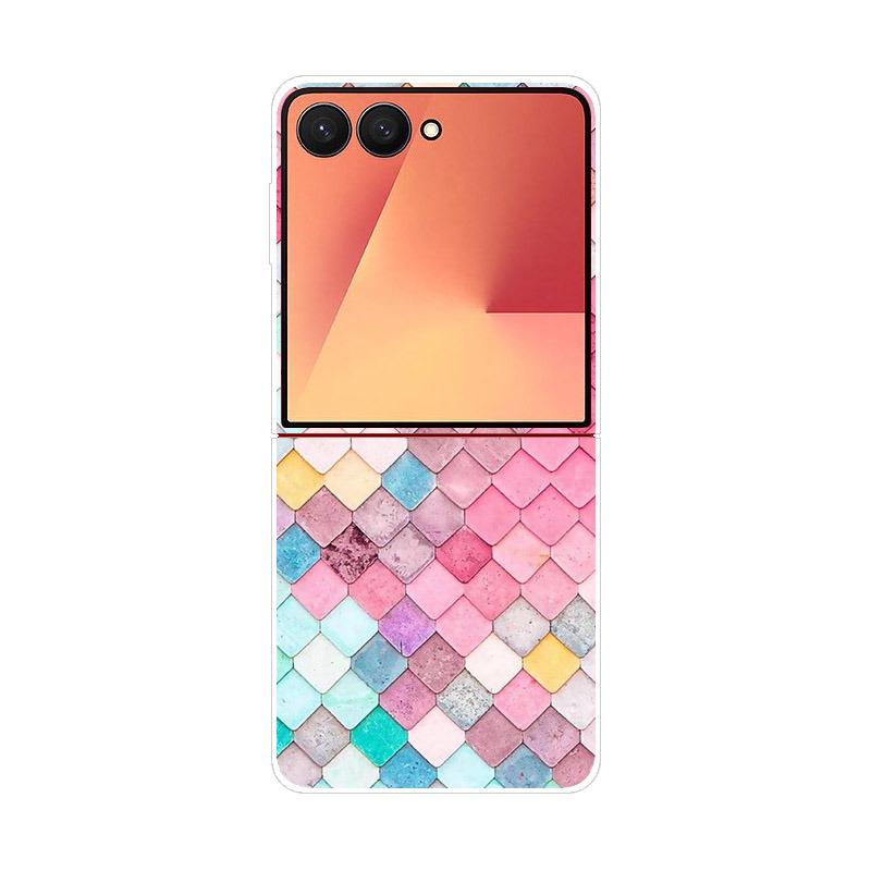 Luxury Transparent Phone Case For Samsung Galaxy Z Flip 7 Cases Hard PC Folding Cover For Galaxy Z Flip7 Shockproof Capa Fundas