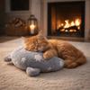 Plush Cat Glowing Pillow Moon Star Dog Sleep Mat Cartoon U-Shaped Pet Pillow  Indoor