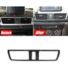 Car Middle Air Outlet Vent Trim Cover for Mazda 3 Axela 2014-2019 Carbon Fiber Black