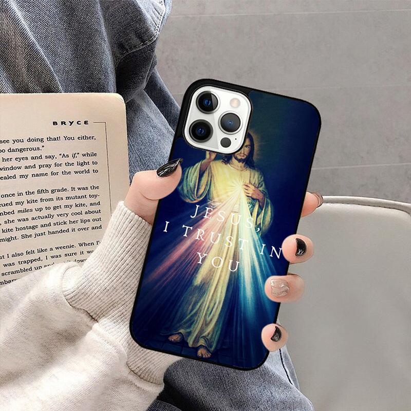 Divine Mercy Jesus Phone Case For iPhone 17 Air 16 15 14 plus 11 12 13 Pro Max coque Cover Shell