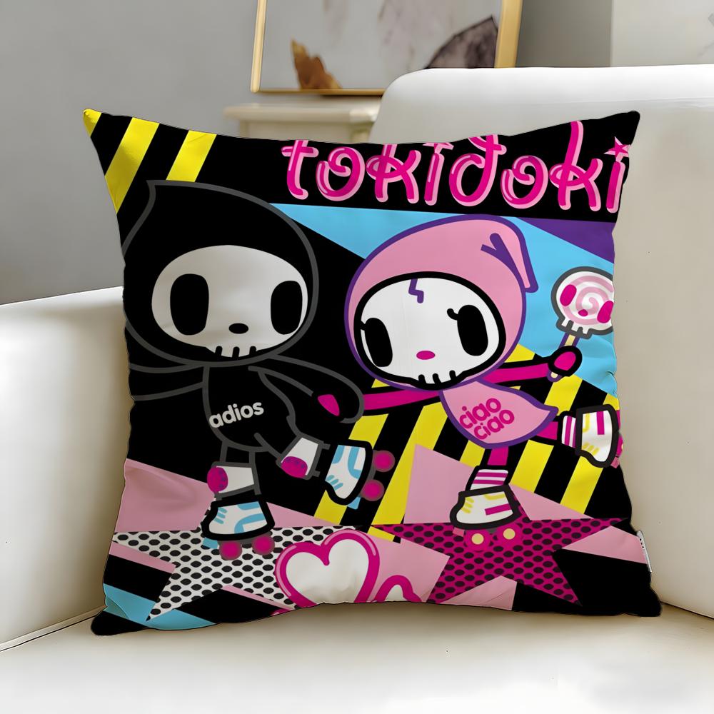 Popular Fashion Brand Tokidoki Cushion Cover Soft  EasyWash Pillow Case  Versatile for Couch Bed Travel and Office