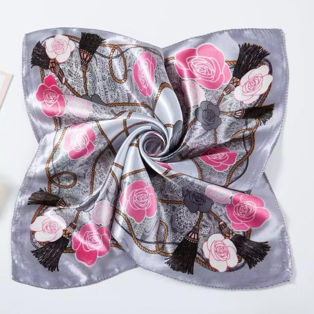Women's Silk Scarf Business Dress Neck Protector Professional Mobile Telecom Banking Stewardess Small Square Scarf Women's Scarf Shawl Fashion