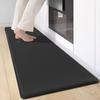 MOLANDI Kitchen 10mm and Long PVC Floor Memory No Washing Black Mat, 240cm, Wipeable, Water-Repellent, Thick, Cushioned, Stain-Resistant,