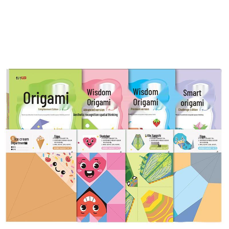 3D Origami Puzzle Book for Kids: Thick Paper Craft & Concentration Training
