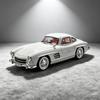 1:18 Mercedes Benz 300SL Gullwing Luksusa Klasiskais Kupeja Sakausējuma Modelis Metāla Lējuma Automašīna Mājas Dekors & Kolekcionējams Hobija Vitrīna