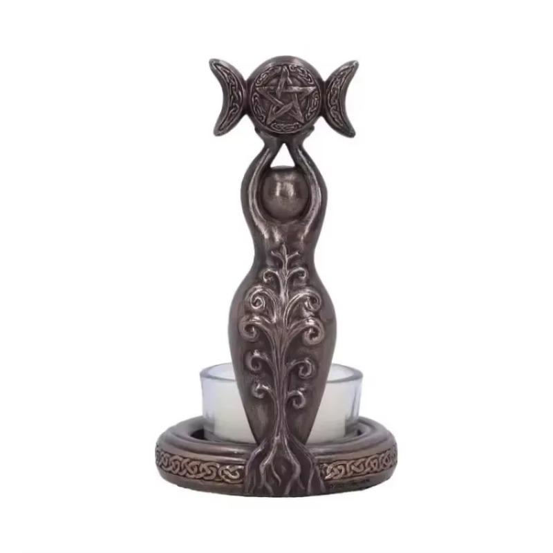 Garden Study Candlestick Decoration Accessories Home Decoration Resin Candle Holder Light Handicraft Ornaments Home Decoration