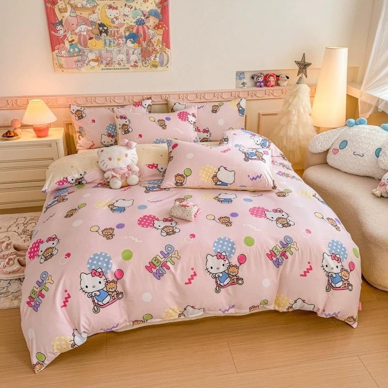 Bed Three-Piece Set, Digital Printing Cartoon Series Double-Sided Printing Three-Piece Set
