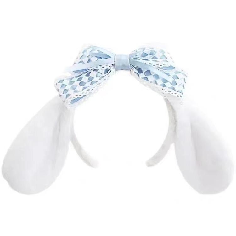 

Japanese Styles Cartoon Ears Hair Band Plush Fabric Women Girls Cosplay Parties Daily Outfits 1 синий