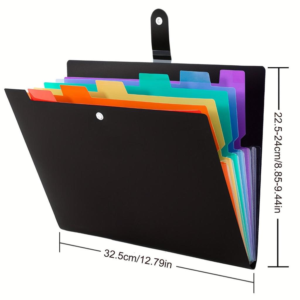 Multifunctional Folder, A4 Folder, 7-Pocket Folder Expanding File Folder for School Office Home Folder Storage Package File