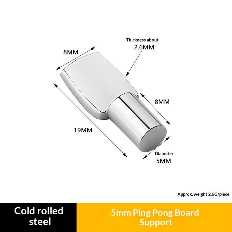 50Pcs Cold Rolled Steel Shelf Support Pegs Electroplated Finish Various Sizes For Home Cabinet Wardrobe Bookshelf