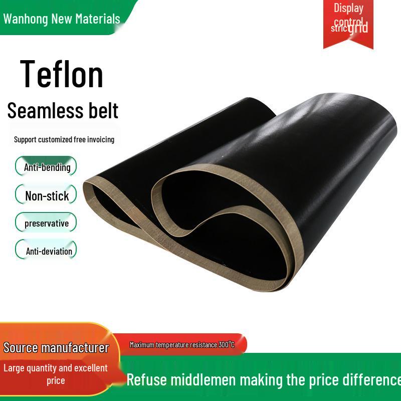 High-Temperature Resistant Teflon Seamless Conveyor Belt for Heat Transfer Machines