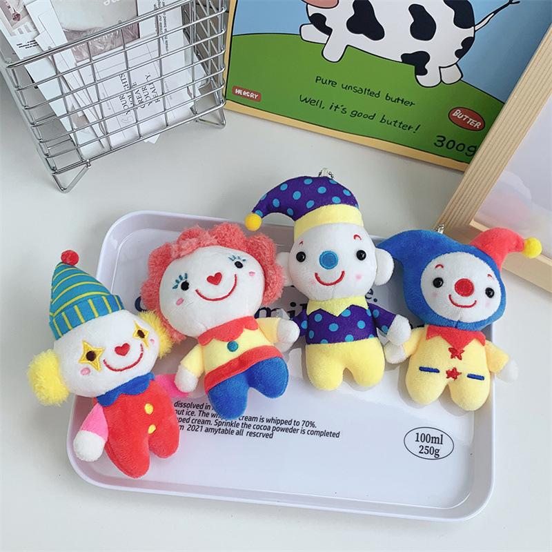 Cartoon Clown Three-dimensional Joke Plush Doll Circus Pendant Halloween Doll Ornament Gift Gift