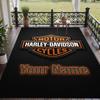 Custom Text Printed Rug Harley-Davidson Non Slip Floor Carpet For Home Room Decor