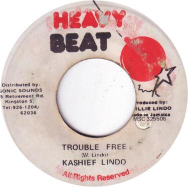 

7inch Record KASHIEF LINDO Trouble Free MSC325506 Heavy Beat Jamaica Reggae Ska Dub Used