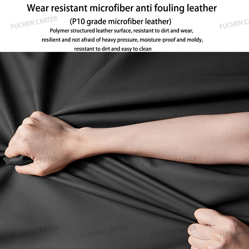 For Tesla ModelY Juniper 2025 Center Control Side Anti-kick Pad Leather Anti-dirty Protective Cover Defense Foot Mat Accessories