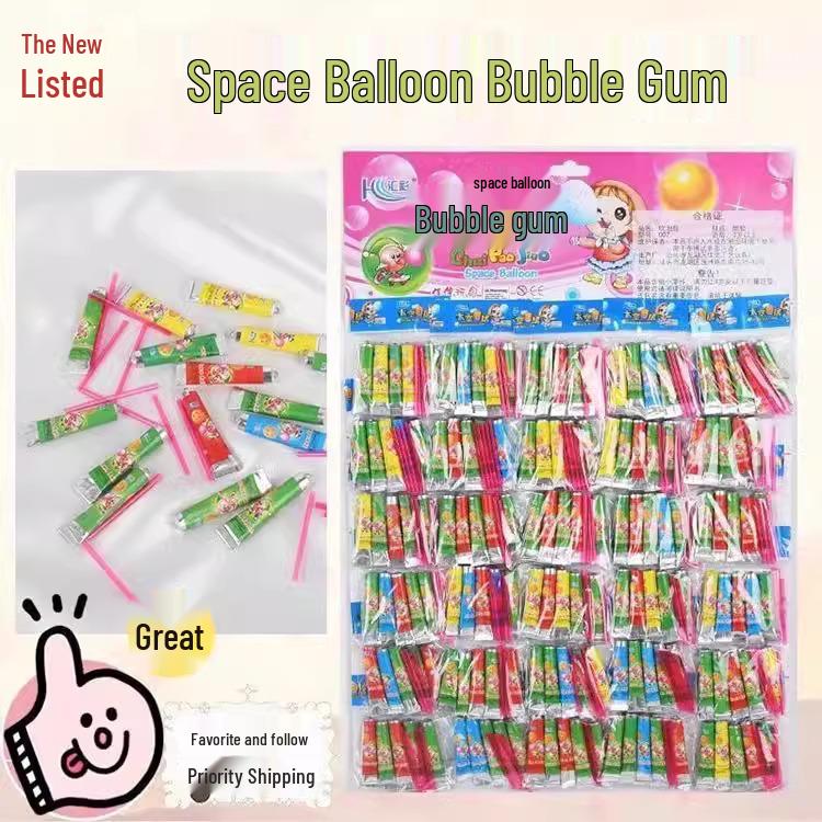 Bubble Gum Billy's Nostalgic Space Balloons - Durable, Safe Blow Ball Toy for Kids