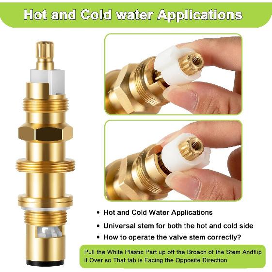 910-030 Ceramic Disc Cartridge Replacement, Compatible with Price/Pfister Shower and Faucet Stem, Shower Valve Cartridge for Tub and Shower Faucet,