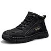 Men's High-top Leather Boots Casual Sneakers Outdoor Shoes
