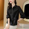 Irregular Shirt Women's Long Sleeved White Base Shirt Loose Chic Small Top for Spring Autumn Blouses & Shirts