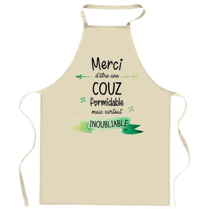 Tablier de cuisine - Planetee - Impression Bretonne - Coton résistant - Imprimé en France