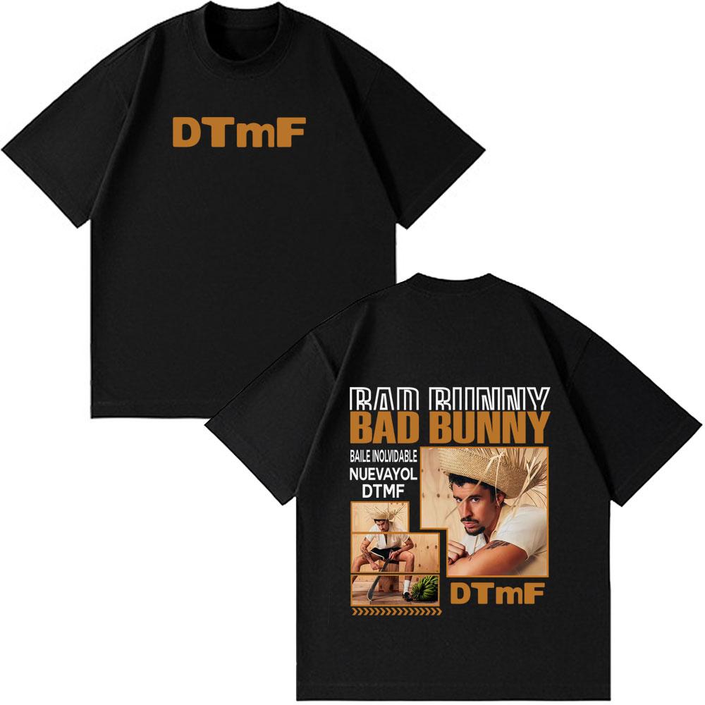 

Bad Bunny Tour Debi Tirar Mas Fotos DTMF Merch Tshirt Men Women HipHop Tshirts Shortsleeved Casual Cotton Fashion Tshirts 4XL