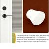 50lots Silicone Hole Covers Flush Entry Door Frame Plugs for Door Frame Repairs and Hardwares Projects
