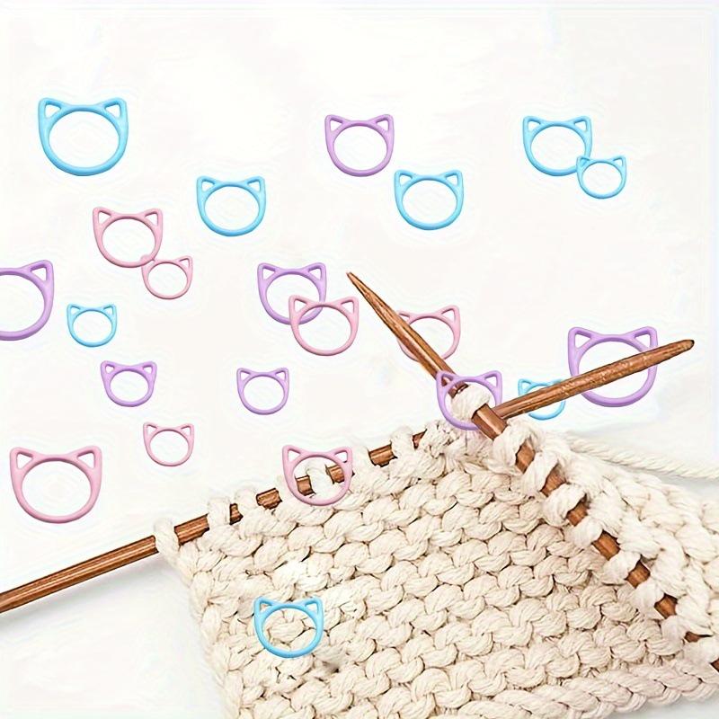 Mickey & Flower Metal Spiral Stitch Markers Set for Knitting