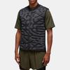 Y-3 Patterned Print Baseball Collar Zipper Sleeveless Vest Unisex Vests Black IX0005