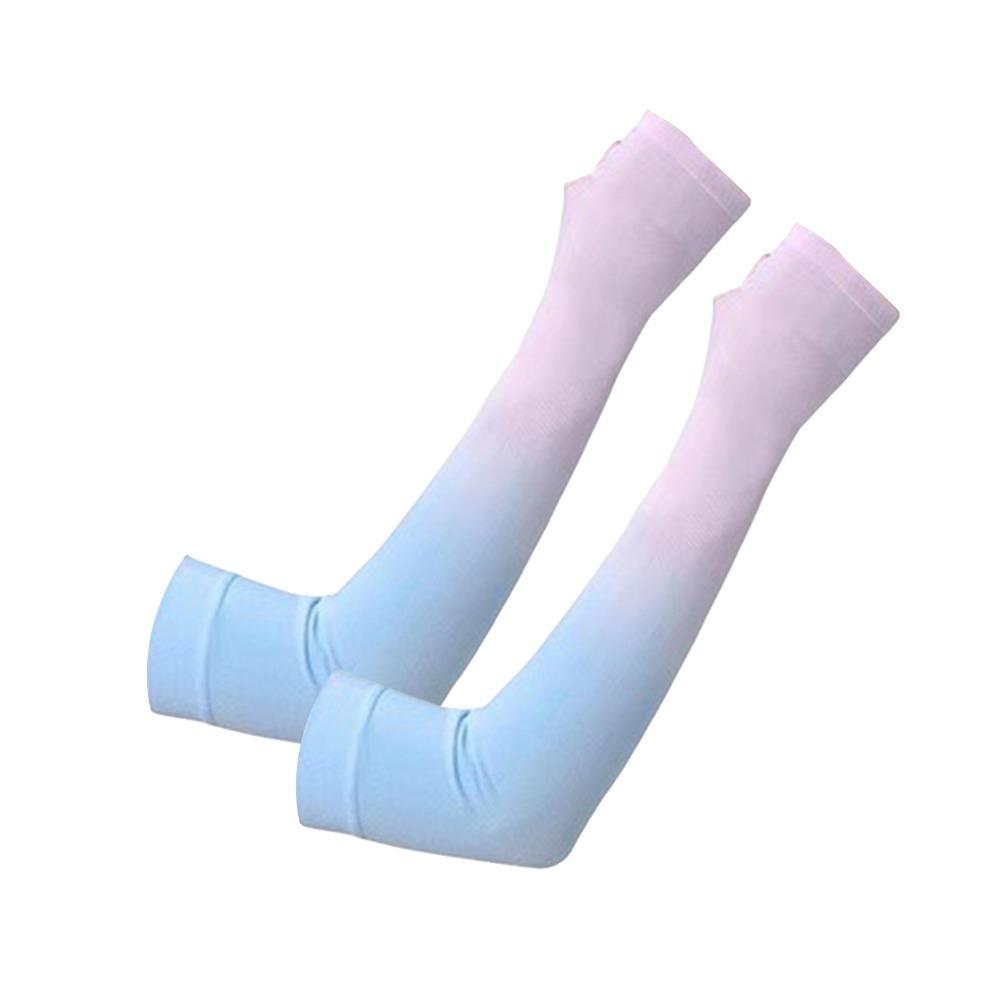 1pair UPF 50+ Arm Covers UV Protection Compression Sleeve Portable Cooling Arm Sleeves  Cycling