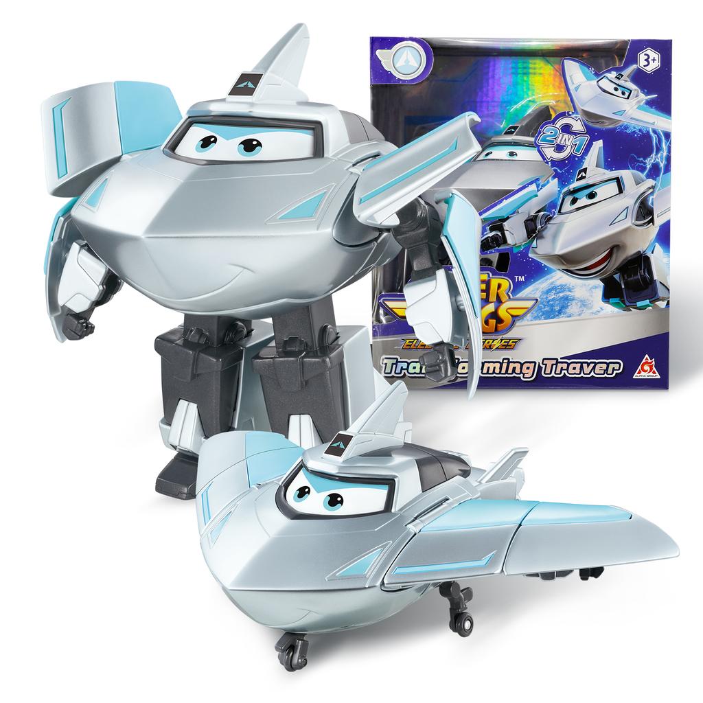 Super Wings S8 NOU Dizzy 5 Inch Transformabil Transformare de la Avion la Robot în 10 Pași Figurine de Acțiune cu Deformare Jucării pentru Copii