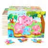 15*11cm 12 Stück Holzpuzzle Kinder Lernspielzeug Cartoon Tier/Verkehr 3dD Holzpuzzle Puzzlespiele Für Kinder Geschenke