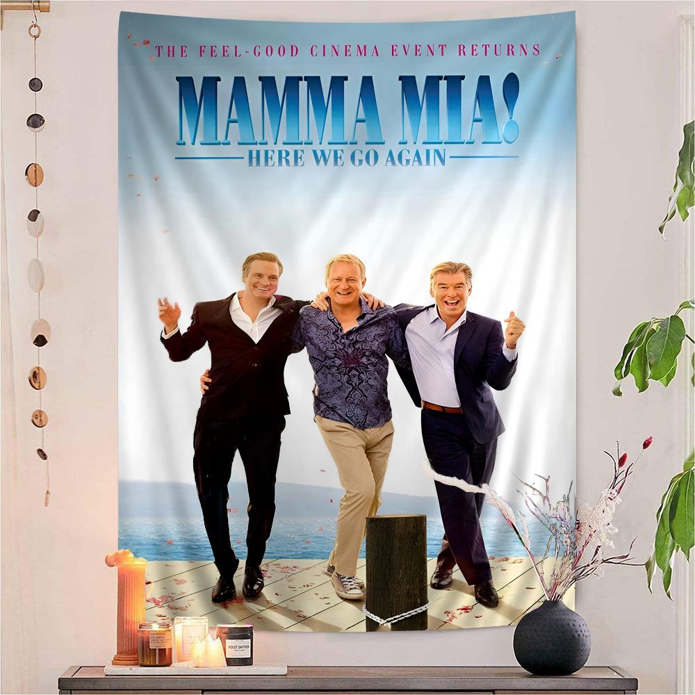Mamma Mia Poster Klassieke TV Show Hippie Wandkleed Bohemian Wandtapijten Mandala INS Woondecoratie