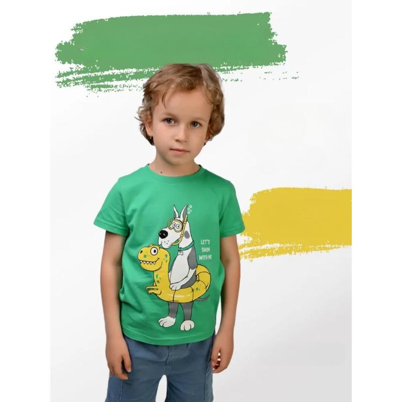 Summer Round Neck 3D Cartoon Pattern Printed Top Fashionable Casual Short Sleeved Children's Boy T-shirts
