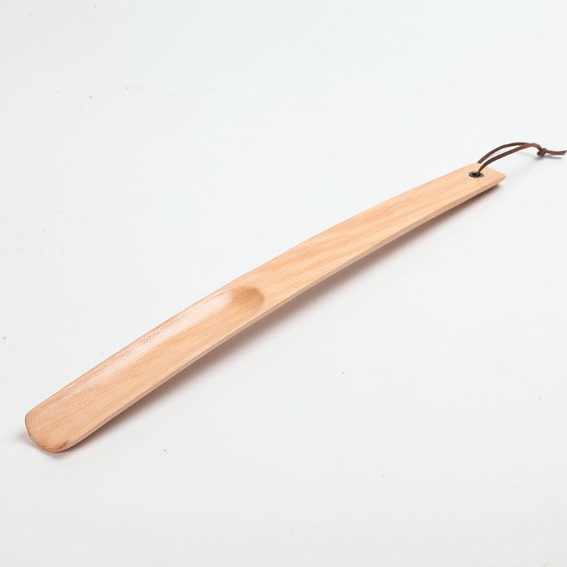 1pc 38cm Professional Wooden Shoe Horn Flexible Long Handle Shoehorn Useful Shoe Lifter Professional Shoe Spoon Home Tools