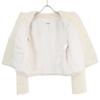 Celine Excellent Condition, Domestically Authorized 2V57M410T Cropped Officer Jacket 36 IvoryUsed